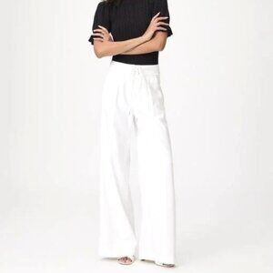 BRAND NEW-Paige Wide Leg Jeans- Harper White High Rise Wide Leg-Size 27